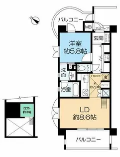 コナ・パラッツォ【6階】の間取り