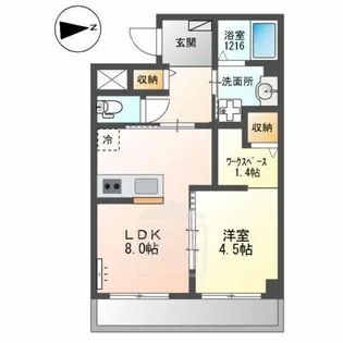 ブランキューブ南摂津【3階】の間取り
