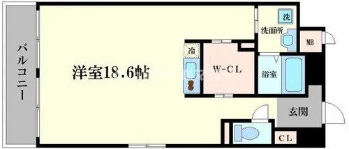Wolf Pack Apartment【5階】の間取り