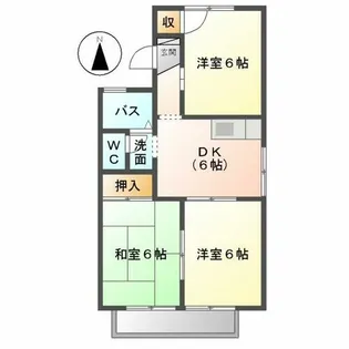 すずらん【201号室】の間取り