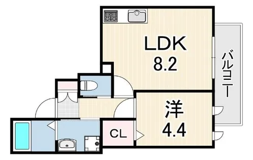 リミナ元町山手【4階】の間取り