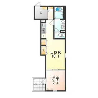 大阪府高石市西取石1丁目【アパート】の間取り