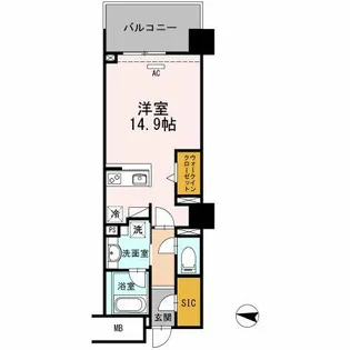 セントラルレジデンス【4階】の間取り