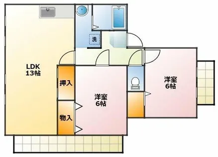 ソシア錦【2階】の間取り