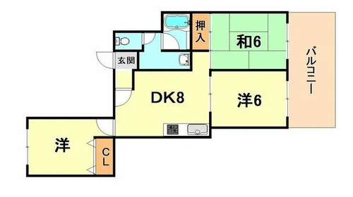 グランディア森北STORIA【1階】の間取り