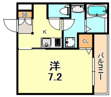 ジーメゾン東垂水【2階】の間取り