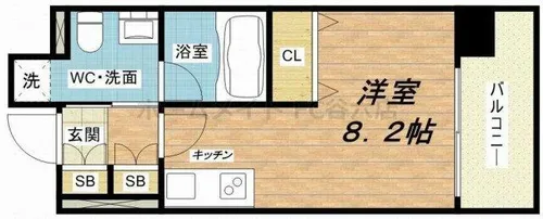 KDXレジデンス本町橋【10階】の間取り