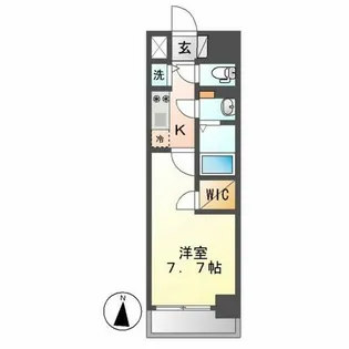 プレサンス新栄町ギャラント【13階】の間取り