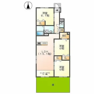 第3センチュリー21【101号室】の間取り