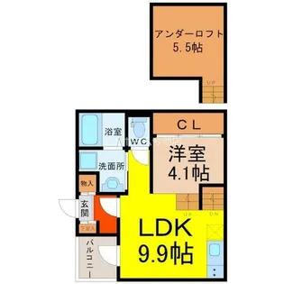 アジュール山王【1階】の間取り