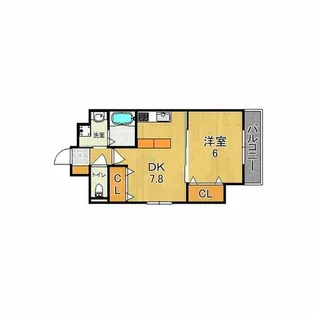 Varius長居公園【6階】の間取り