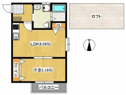 SOAR高取【2階】の間取り