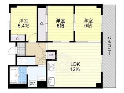 ファミール若園【2階】の間取り