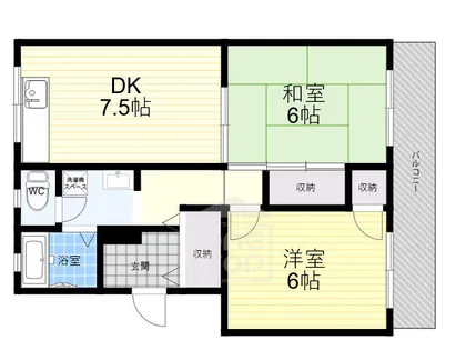 カーサ南茨木1【3階】の間取り