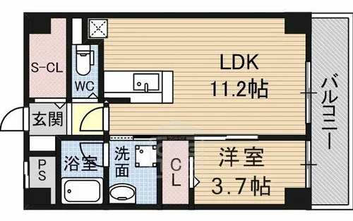アクトタレイア茨木駅前【7階】の間取り