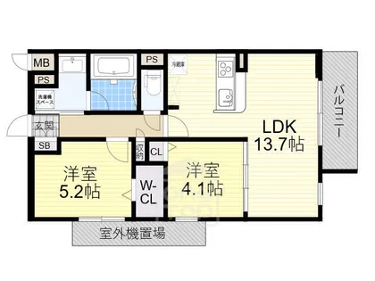 アクア プリータ【1階】の間取り