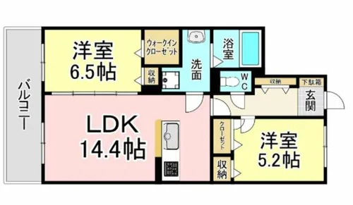 シャインプラス【5階】の間取り