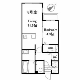 PREMIER IST KOTONI STA【2階】の間取り