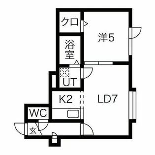 リープ・ブルーメⅢ【205号室】の間取り
