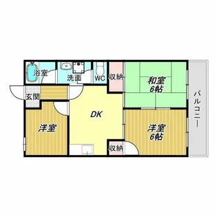 恒信ハイツ【4階】の間取り