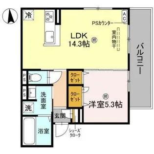 ラフィーネ丹波橋【3階】の間取り