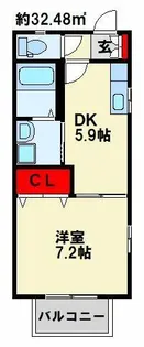プランドール ミニヨン B棟【2階】の間取り