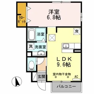 アプローズ【1階】の間取り