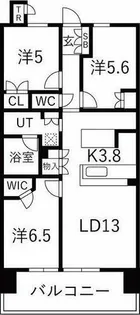 グリーンゲートレジデンスE棟ブライトウイング【9階】の間取り