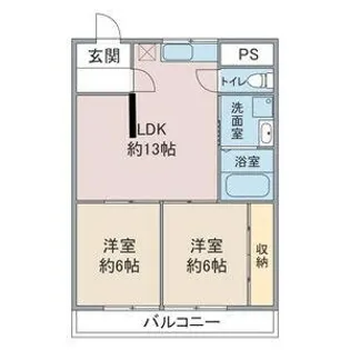 ハイム原南【2階】の間取り