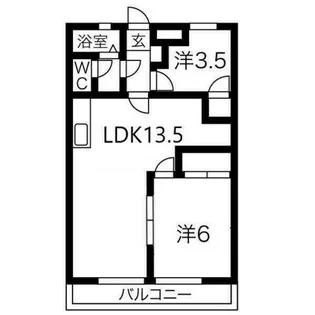 レジデンス中陣【1階】の間取り