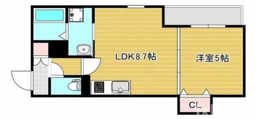 セレニティ豊川A棟【3階】の間取り