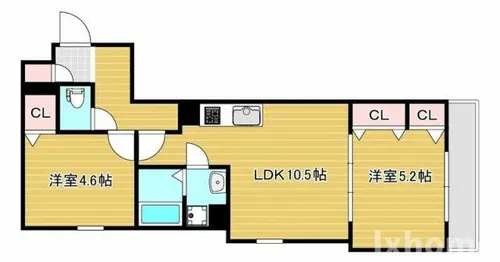 セレニティ豊川A棟【2階】の間取り