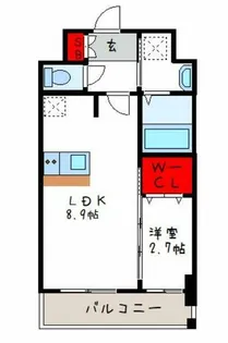ファステート東大阪バレーナ【13階】の間取り