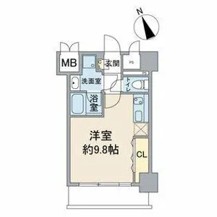 スカイコート松原【3階】の間取り