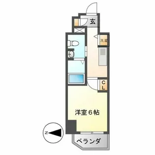 プレサンス鶴舞グリーンパーク【1007号室】の間取り