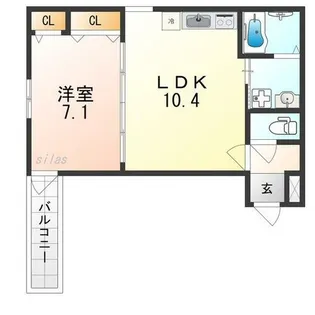 フジパレス堺北花田Ⅴ番館【1階】の間取り