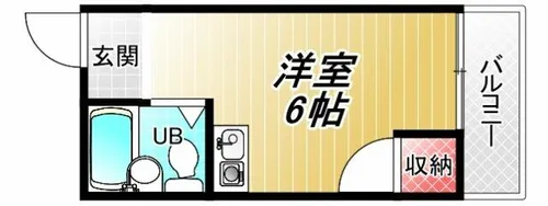 エクセレント小若江【2階】の間取り