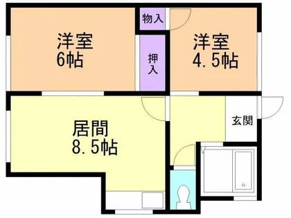 永井アパート【1号室】の間取り