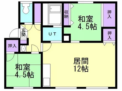 イストワール C棟【201号室】の間取り