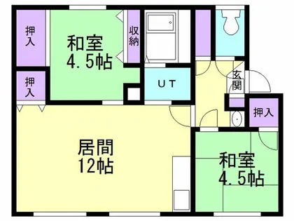 イストワール C棟【202号室】の間取り