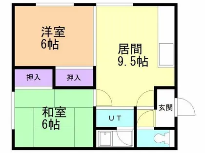 フルタコーポ【2F号室】の間取り
