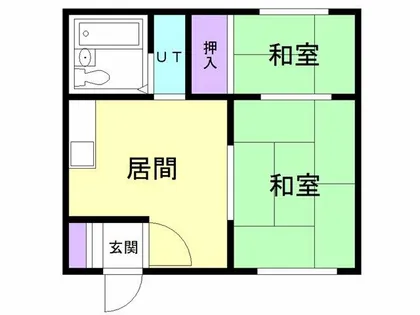 港北ハイツ【201号室】の間取り