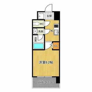 スプランディッド難波【15階】の間取り