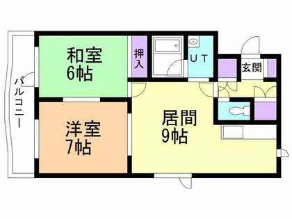 ガーネット【306号室】の間取り