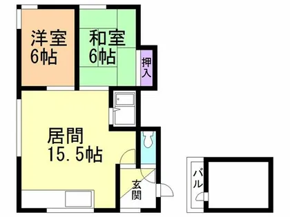 山田ハイツ【201号室】の間取り