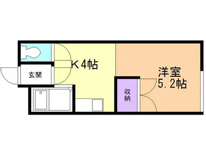 コーポ室本【2階】の間取り