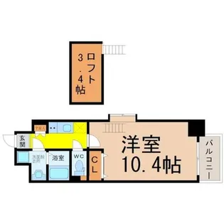 クピットガーデン千代田【10階】の間取り