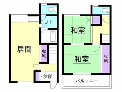 北海道室蘭市東町2丁目【一戸建】の間取り