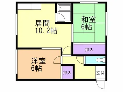 曙ハイツ【202号室】の間取り