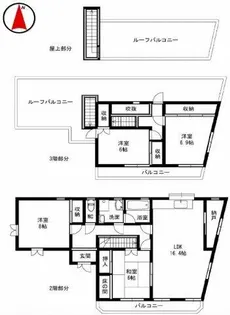 エイシーオカモト【2号室】の間取り